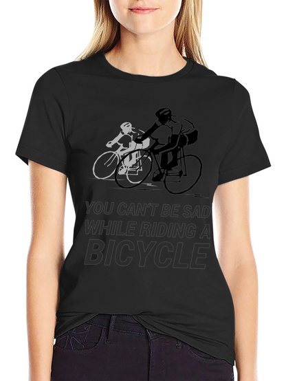 Ride Happy: Bicycle Graphic Tee for Cycling Enthusiasts