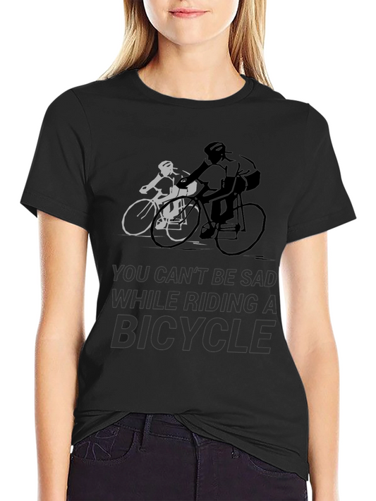 Ride Happy: Bicycle Graphic Tee for Cycling Enthusiasts