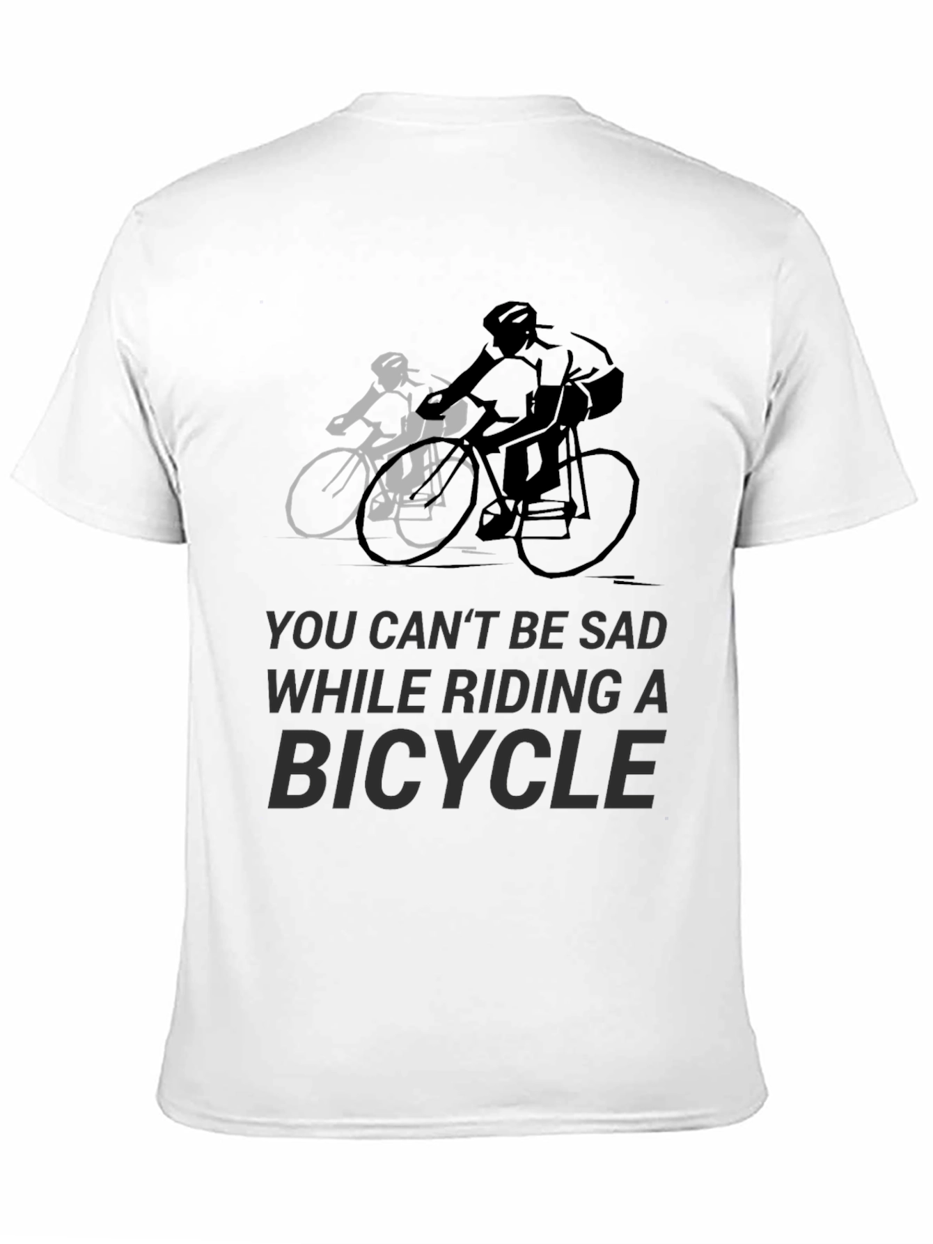 Ride Happy: Bicycle Graphic Tee for Cycling Enthusiasts
