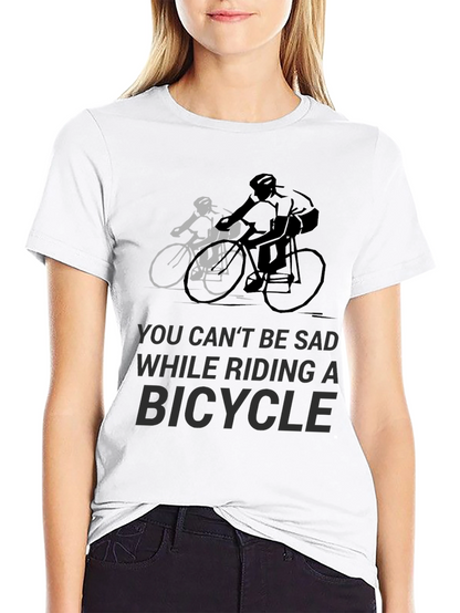Ride Happy: Bicycle Graphic Tee for Cycling Enthusiasts