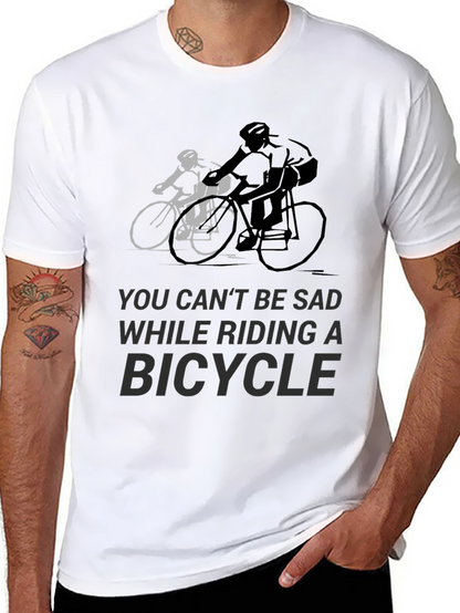 Ride Happy: Bicycle Graphic Tee for Cycling Enthusiasts