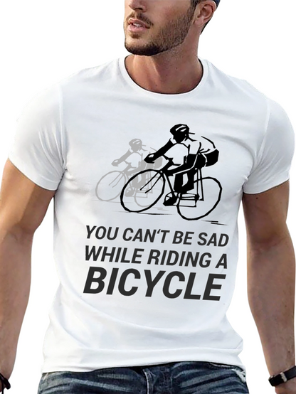 Ride Happy: Bicycle Graphic Tee for Cycling Enthusiasts