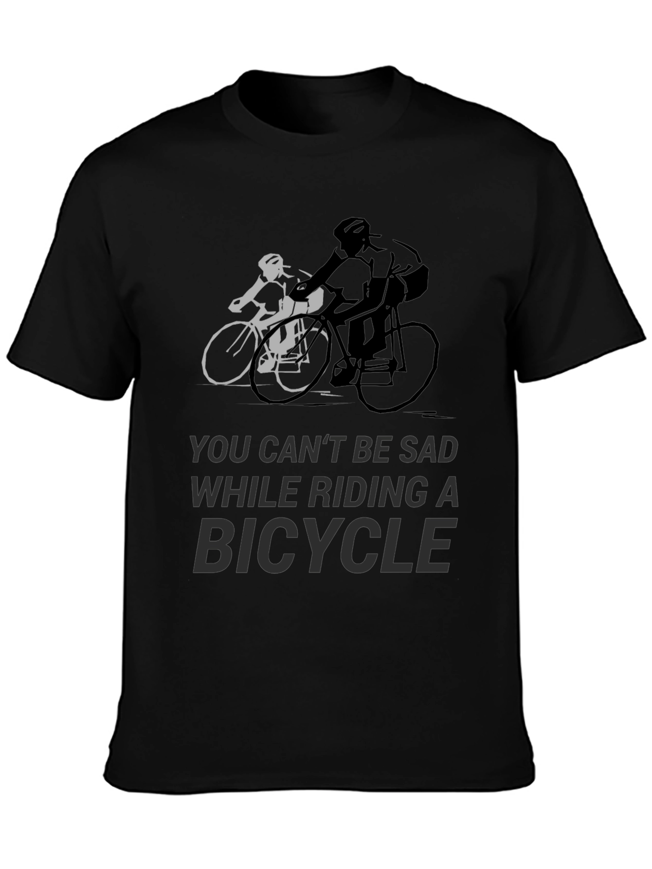 Ride Happy: Bicycle Graphic Tee for Cycling Enthusiasts