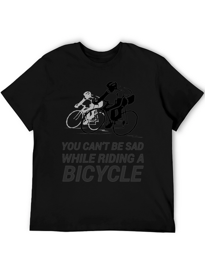 Ride Happy: Bicycle Graphic Tee for Cycling Enthusiasts