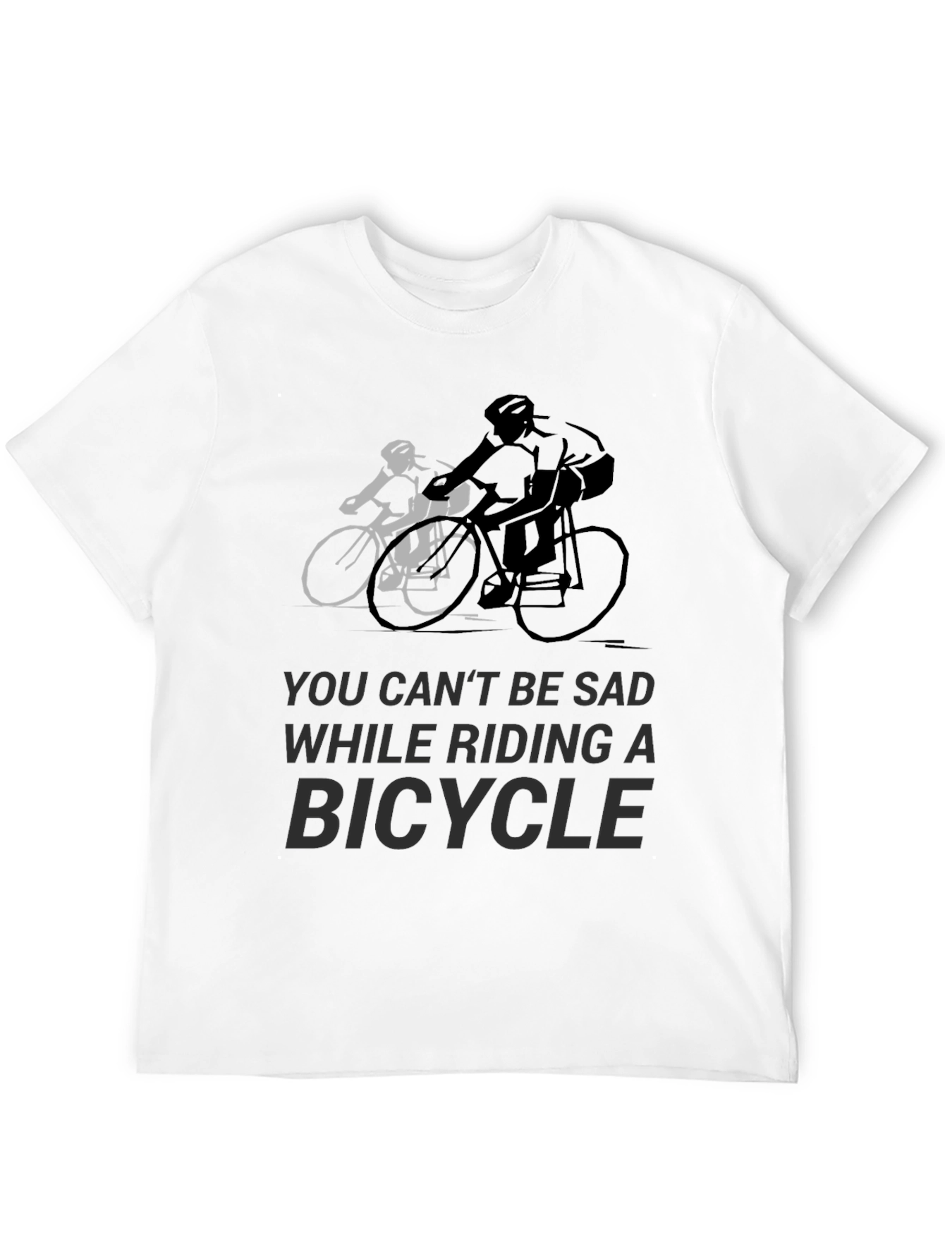 Ride Happy: Bicycle Graphic Tee for Cycling Enthusiasts