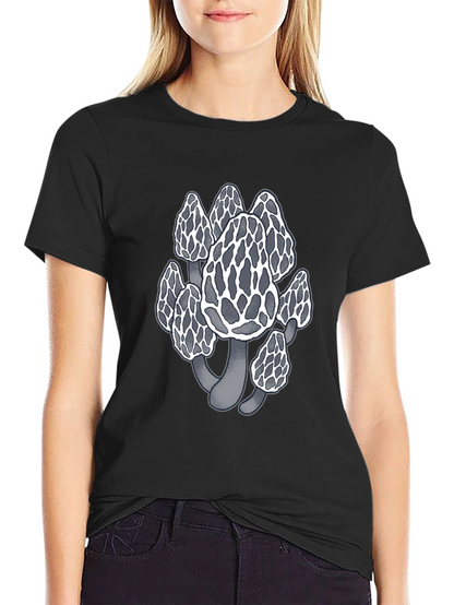 Mushroom Graphic Tee - Unique Morel Design