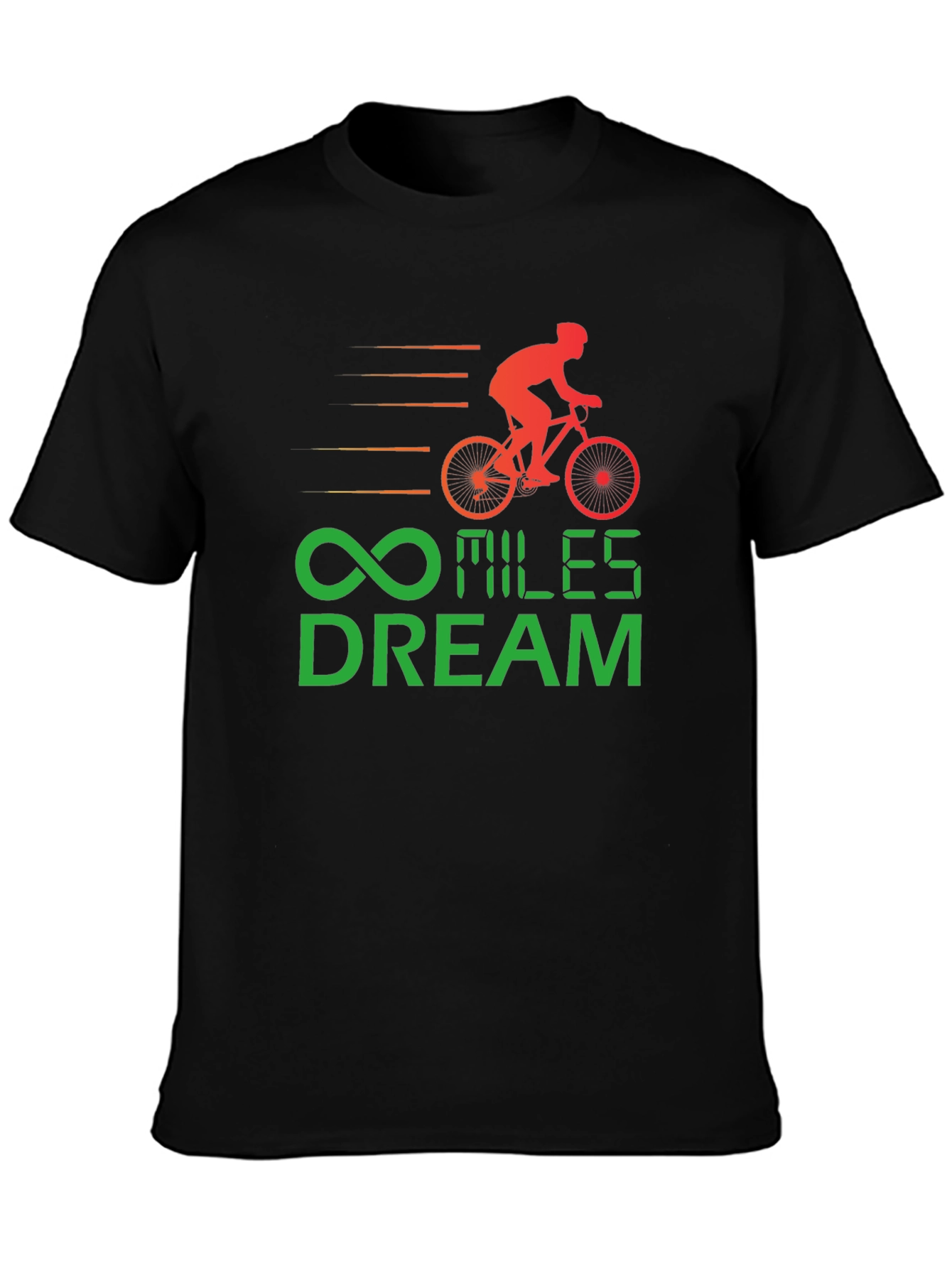 Miles Dream Cycling T-Shirt - Black Cotton Tee