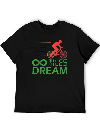 Miles Dream Cycling T-Shirt - Black Cotton Tee