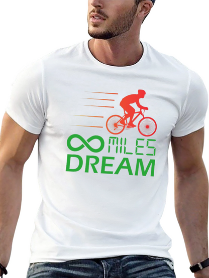 Miles Dream Cycling T-Shirt - Black Cotton Tee
