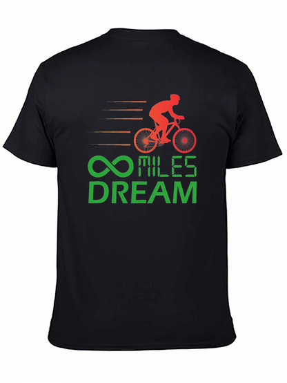 Miles Dream Cycling T-Shirt - Black Cotton Tee