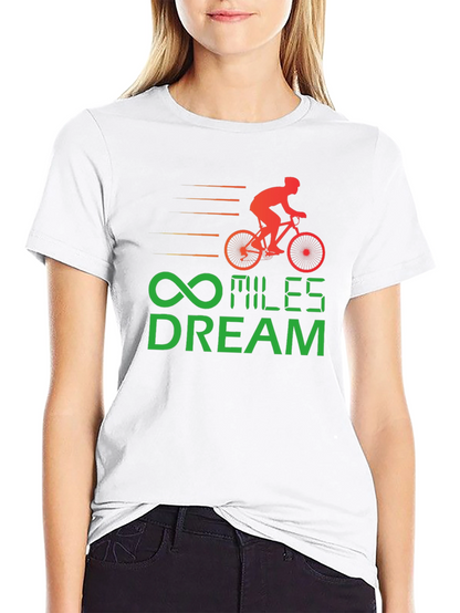 Miles Dream Cycling T-Shirt - Black Cotton Tee
