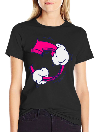 Pink Arrow Recycle Graphic Tee