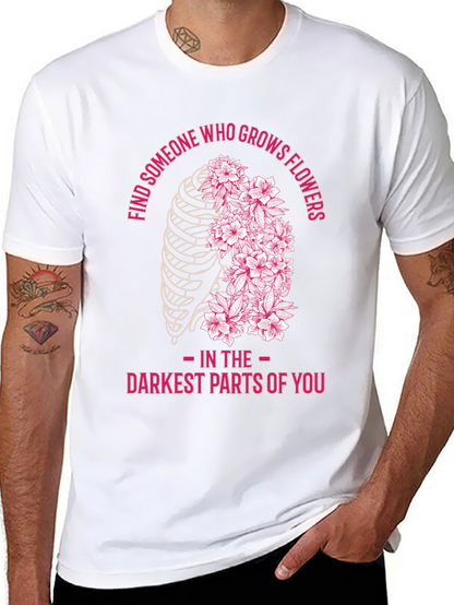 Floral Rib Cage Graphic T-Shirt