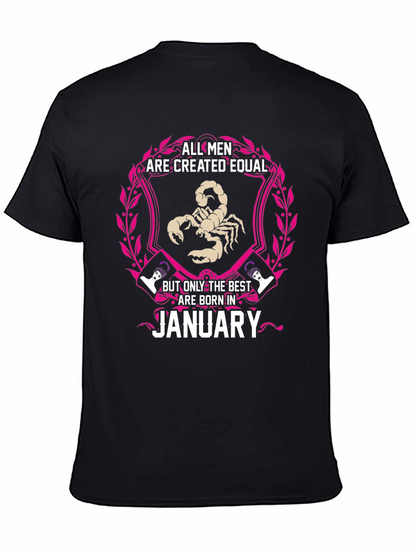 All Men Are Created Equal January Birthday T-Shirt