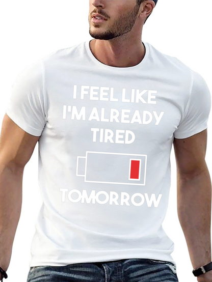 Tired Tomorrow T-Shirt - Black Graphic Tee