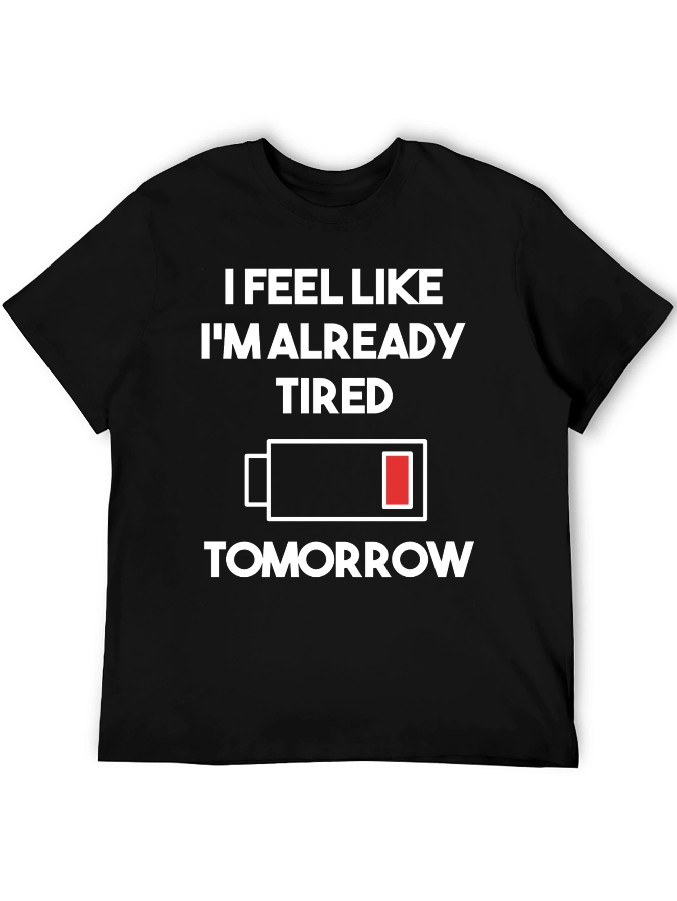 Tired Tomorrow T-Shirt - Black Graphic Tee