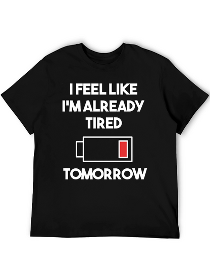 Tired Tomorrow T-Shirt - Black Graphic Tee