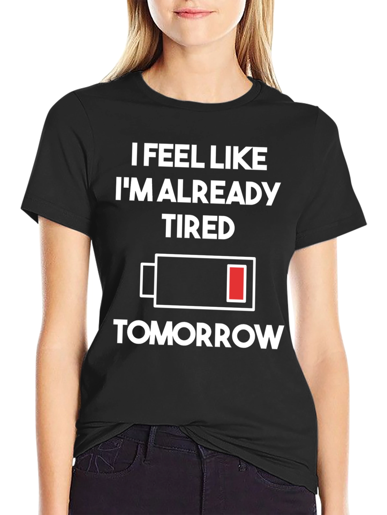 Tired Tomorrow T-Shirt - Black Graphic Tee