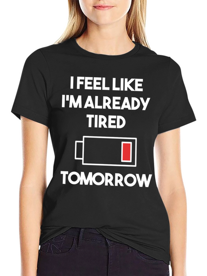 Tired Tomorrow T-Shirt - Black Graphic Tee