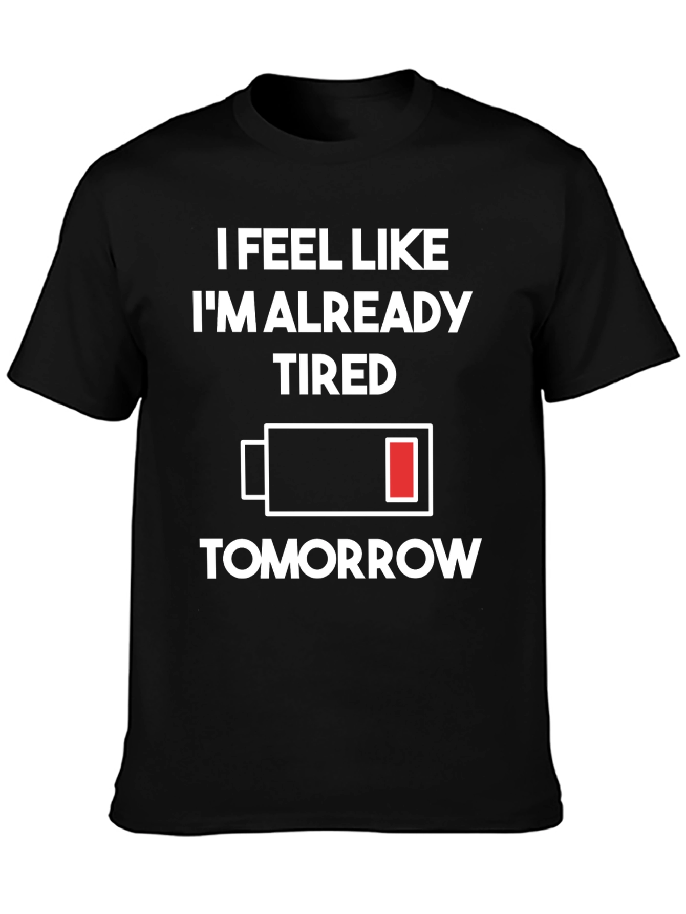 Tired Tomorrow T-Shirt - Black Graphic Tee