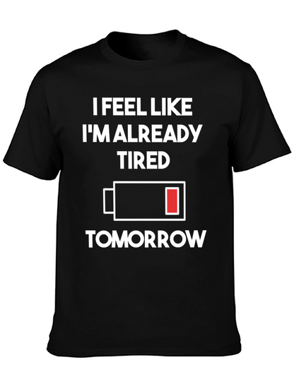 Tired Tomorrow T-Shirt - Black Graphic Tee