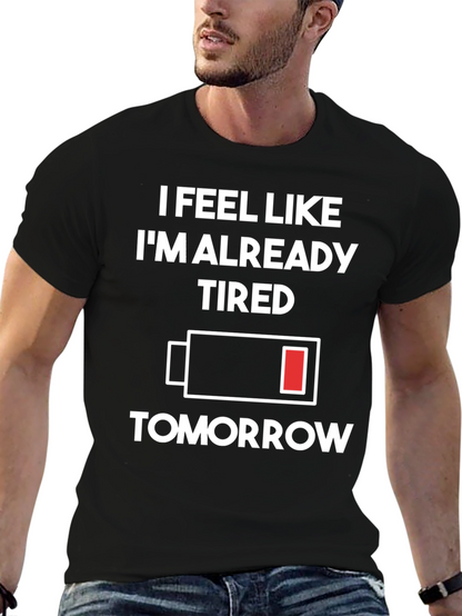 Tired Tomorrow T-Shirt - Black Graphic Tee