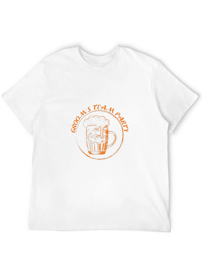 Grooms Team Party T-Shirt - Black