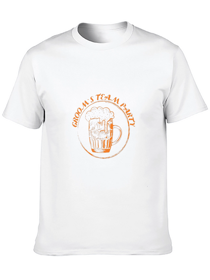 Grooms Team Party T-Shirt - Black