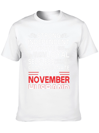 Strong November Husband T-Shirt