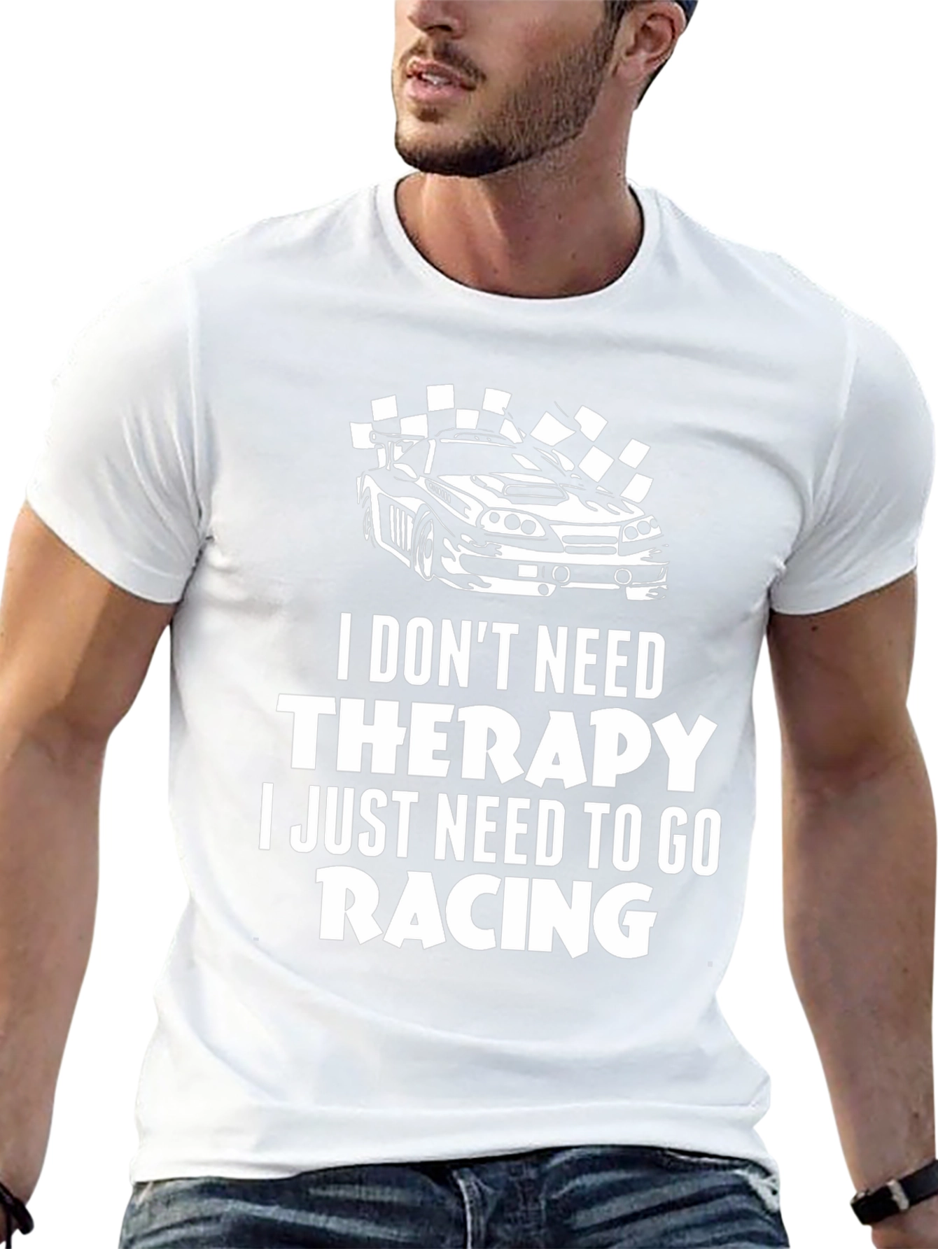 Racing Therapy T-Shirt | Car Racing Graphic Tee
