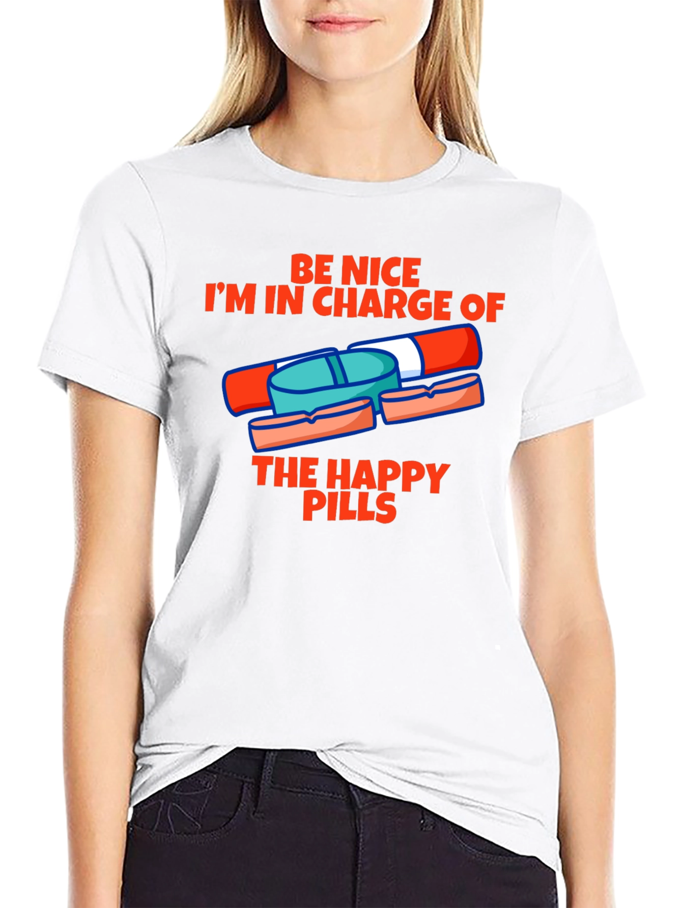 Happy Pills Graphic Tee - Be Nice T-Shirt