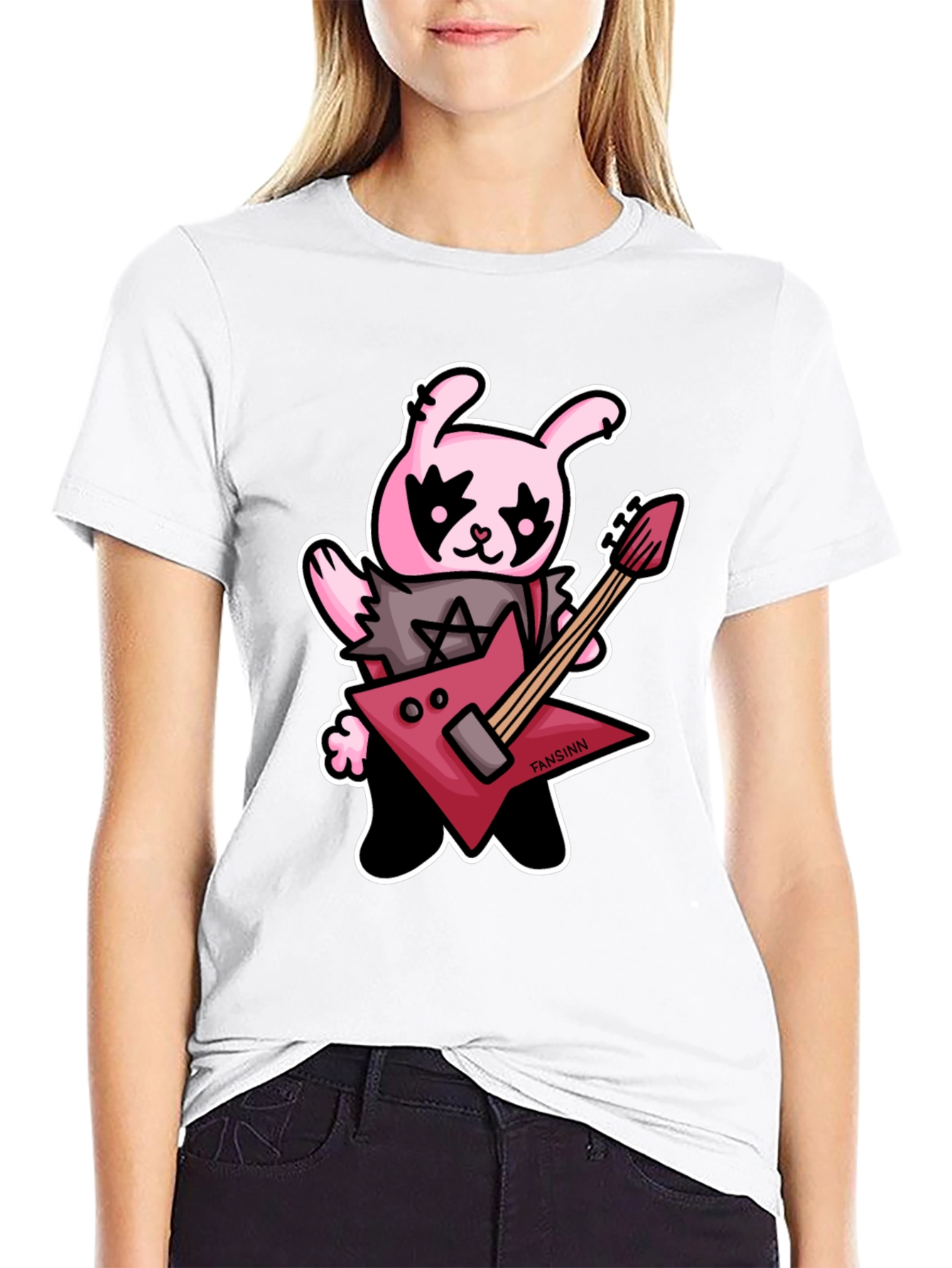 Metal Bunny Graphic T-Shirt