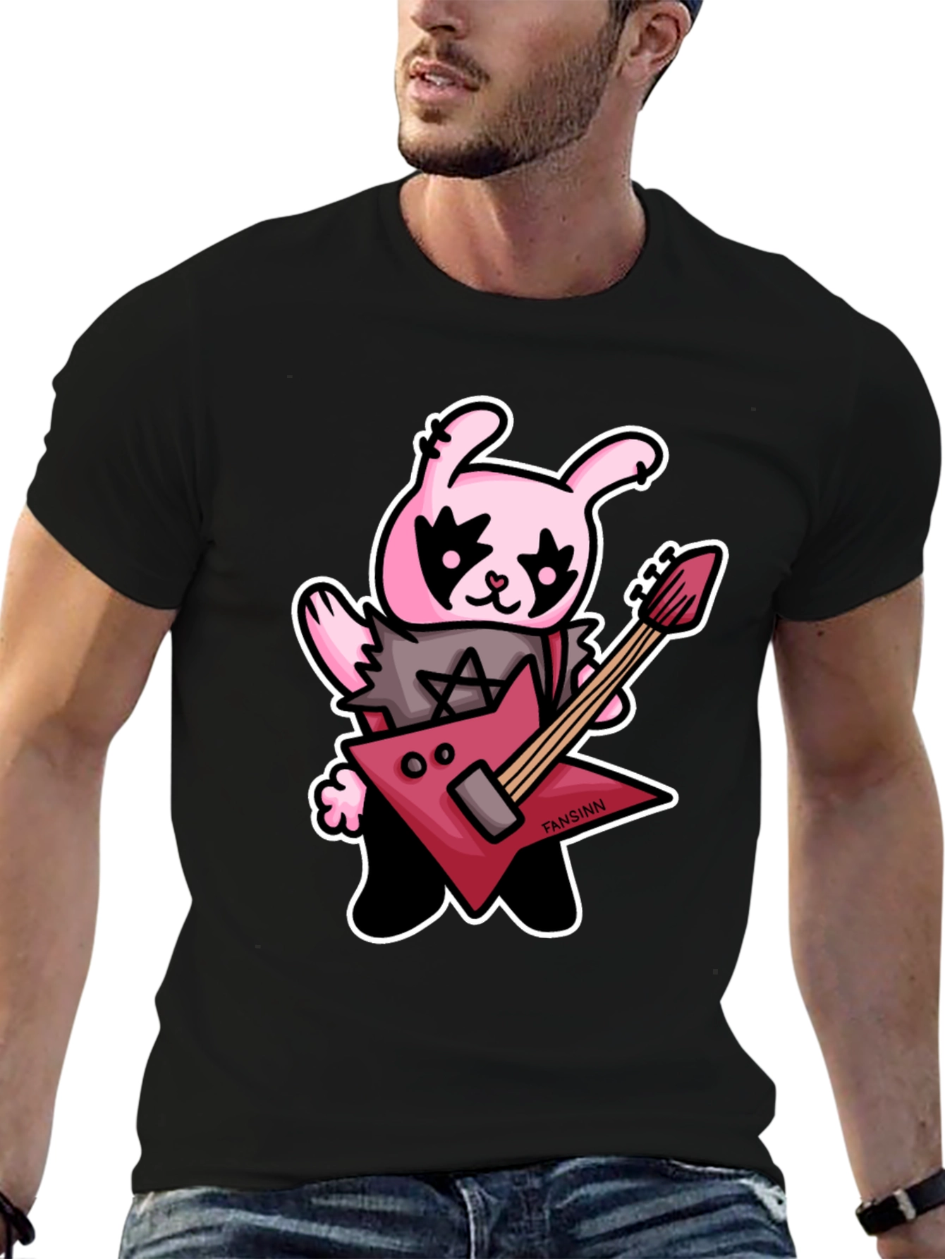 Metal Bunny Graphic T-Shirt