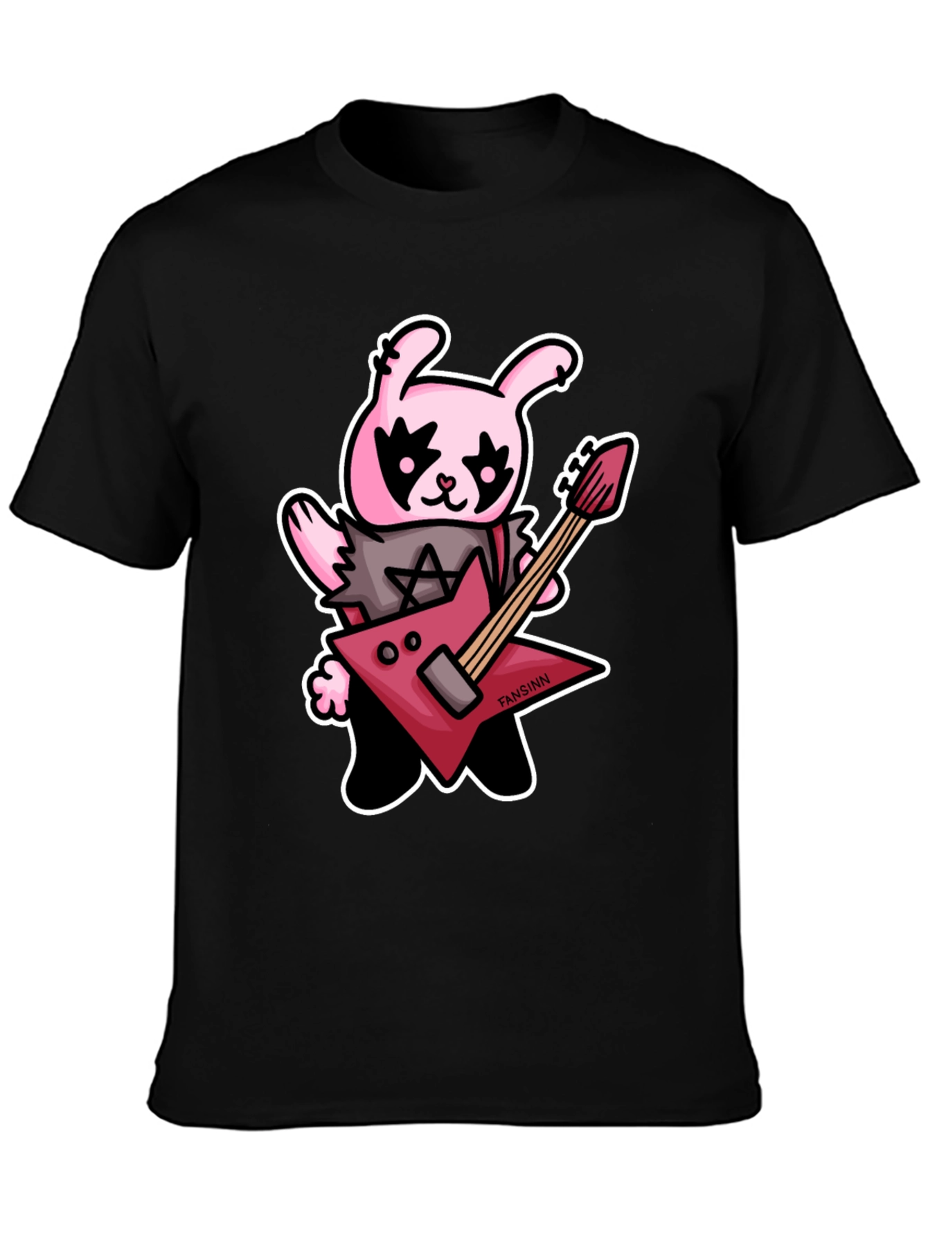 Metal Bunny Graphic T-Shirt