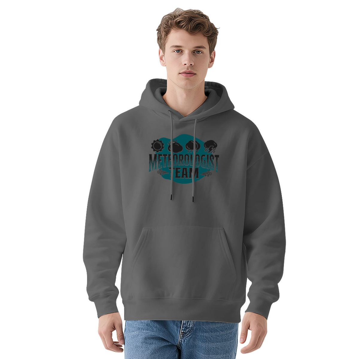 Stylish Pullover Hoodie - P-38 Lightning Aircraft