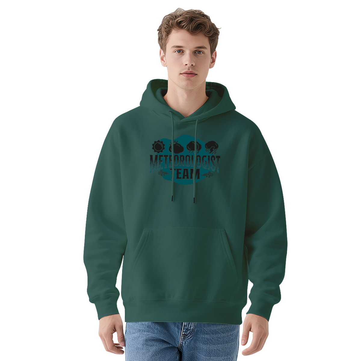 Stylish Pullover Hoodie - P-38 Lightning Aircraft