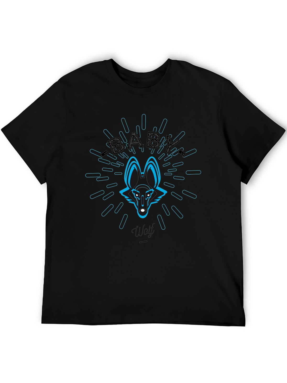 Baby Wolf Graphic Tee - Cool Animal Design T-Shirt