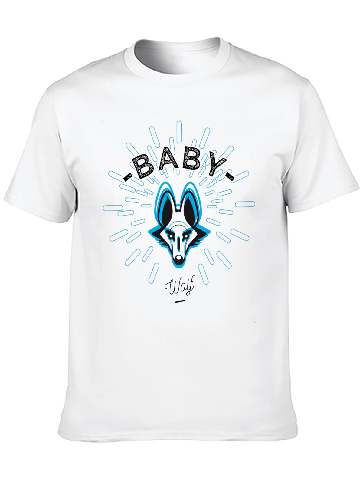 Baby Wolf Graphic Tee - Cool Animal Design T-Shirt