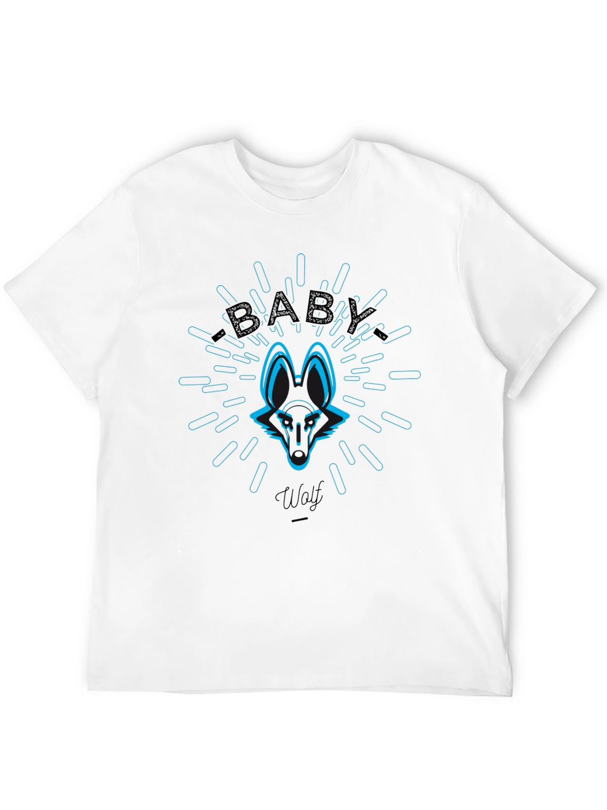 Baby Wolf Graphic Tee - Cool Animal Design T-Shirt