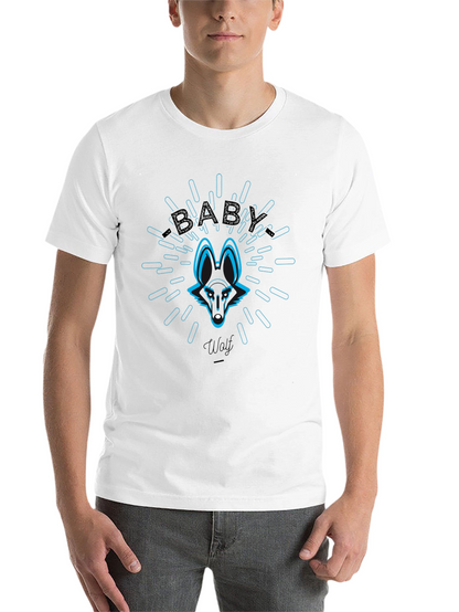 Baby Wolf Graphic Tee - Cool Animal Design T-Shirt