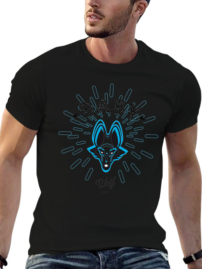 Baby Wolf Graphic Tee - Cool Animal Design T-Shirt