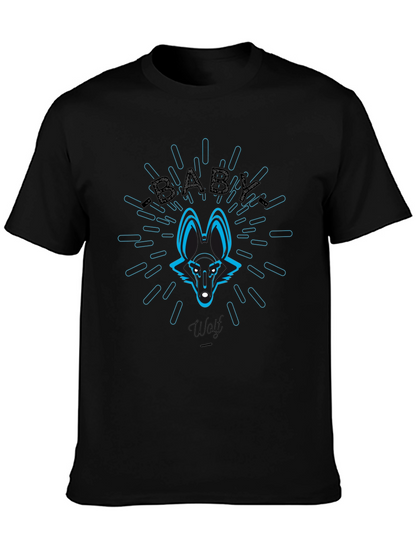 Baby Wolf Graphic Tee - Cool Animal Design T-Shirt