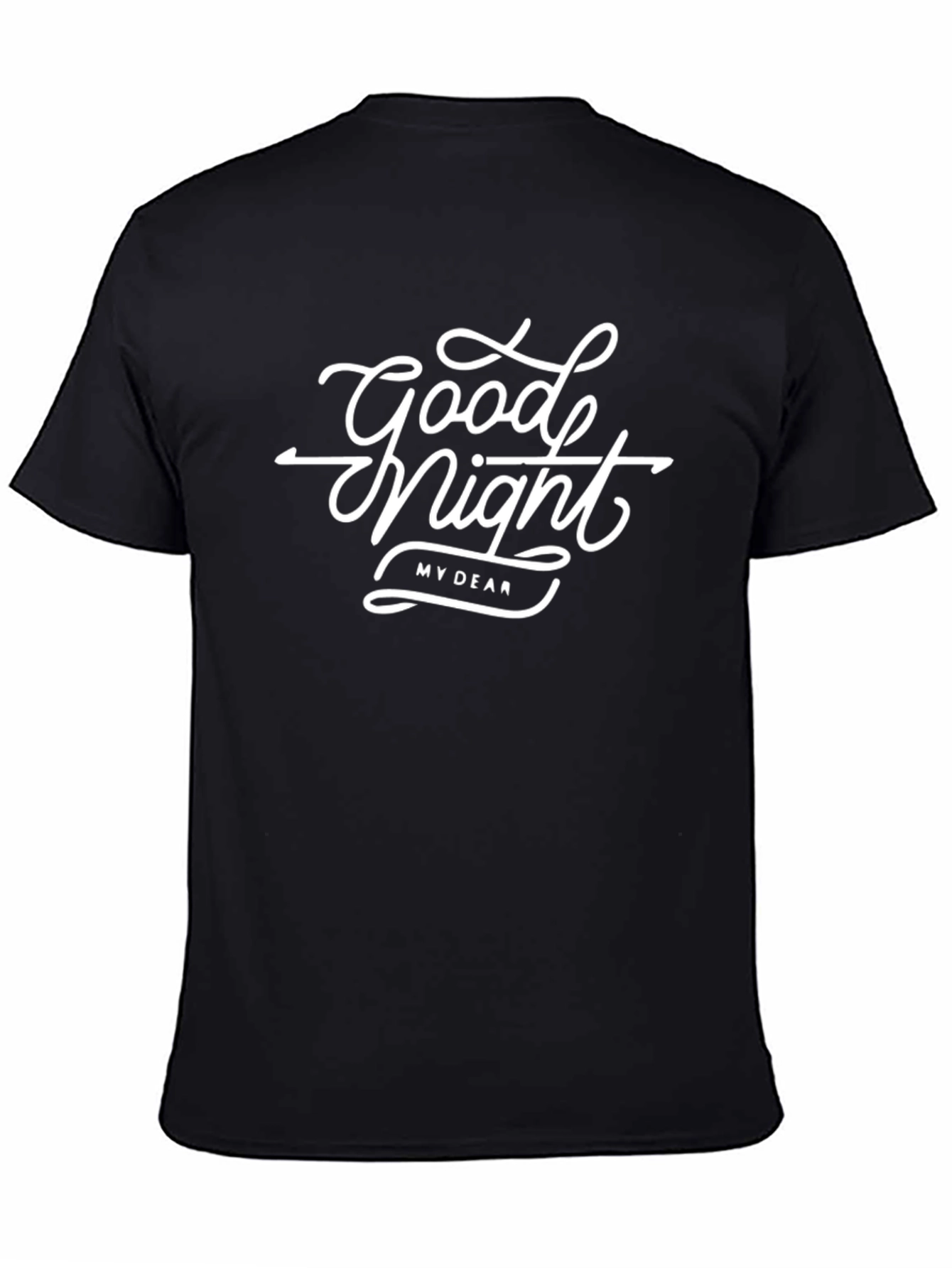 Good Night My Dear Black Graphic Tee