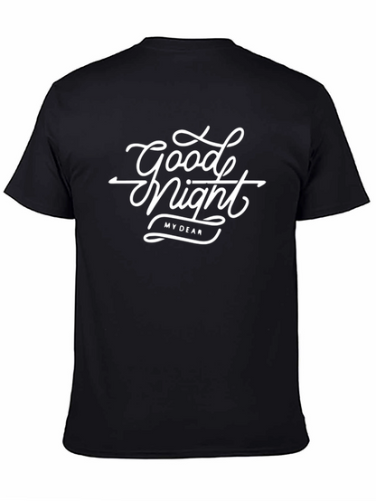 Good Night My Dear Black Graphic Tee