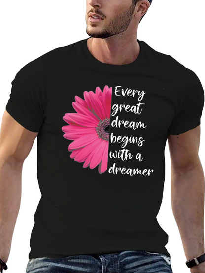 Dreamer T-Shirt - Floral Graphic Tee