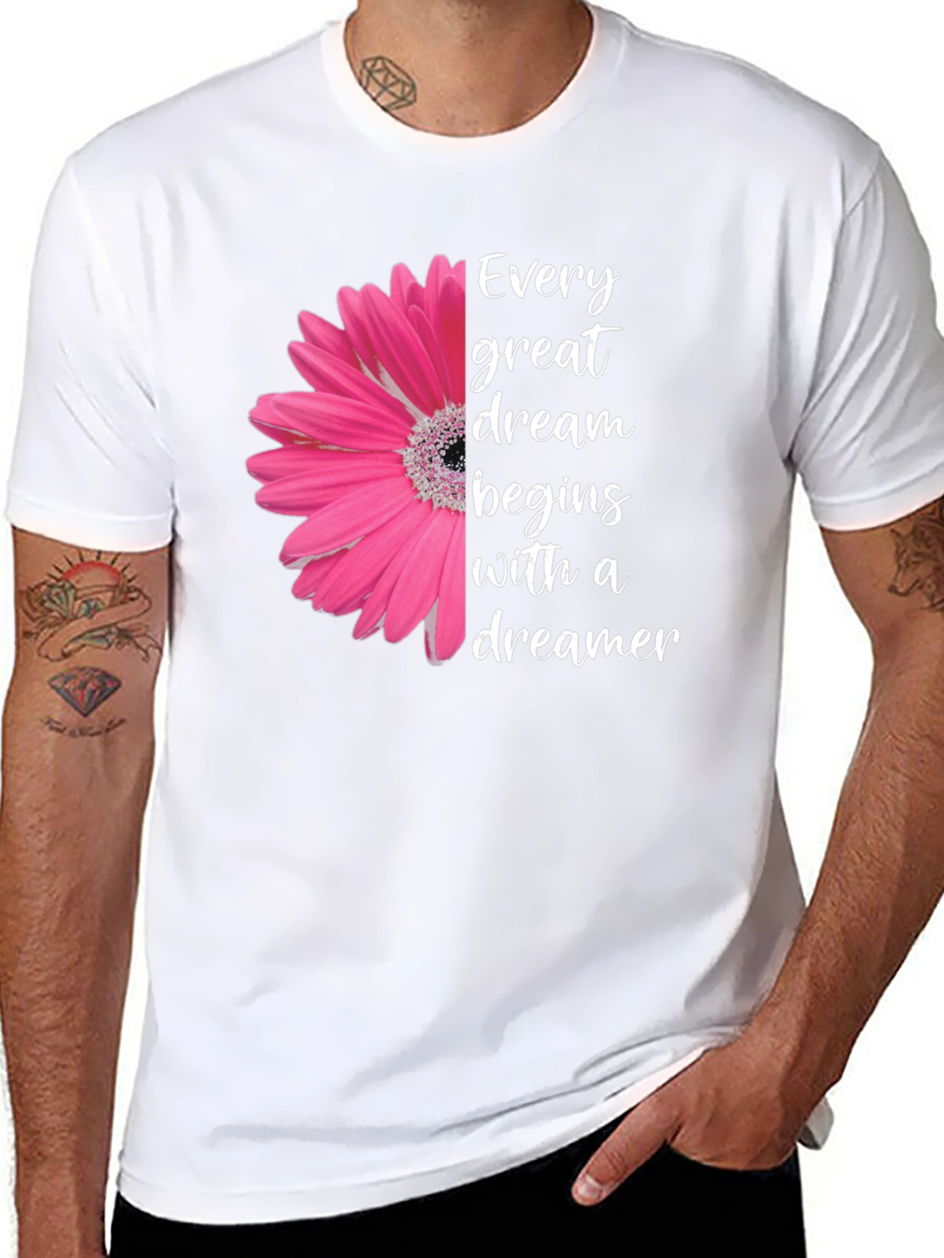 Dreamer T-Shirt - Floral Graphic Tee