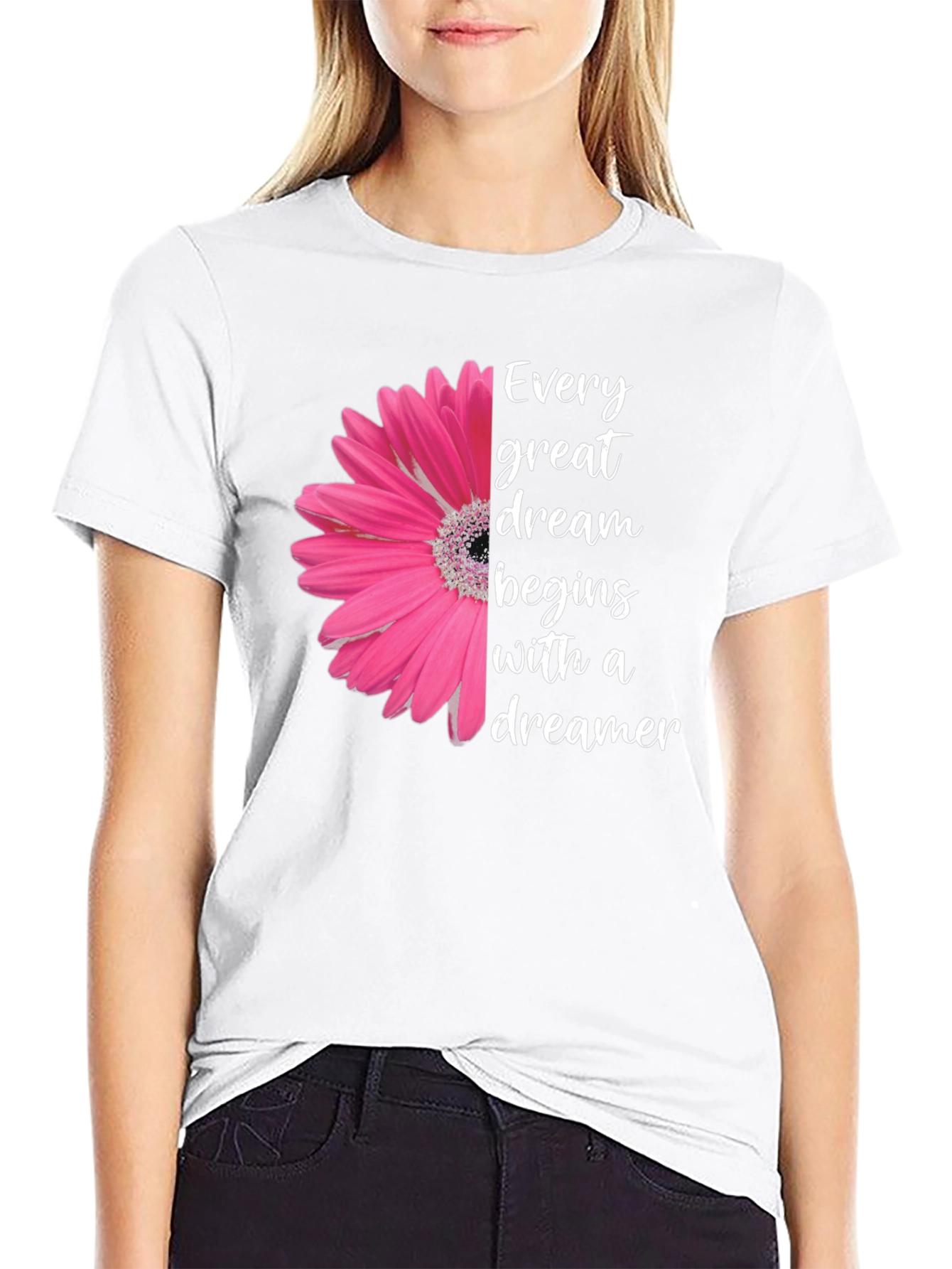 Dreamer T-Shirt - Floral Graphic Tee