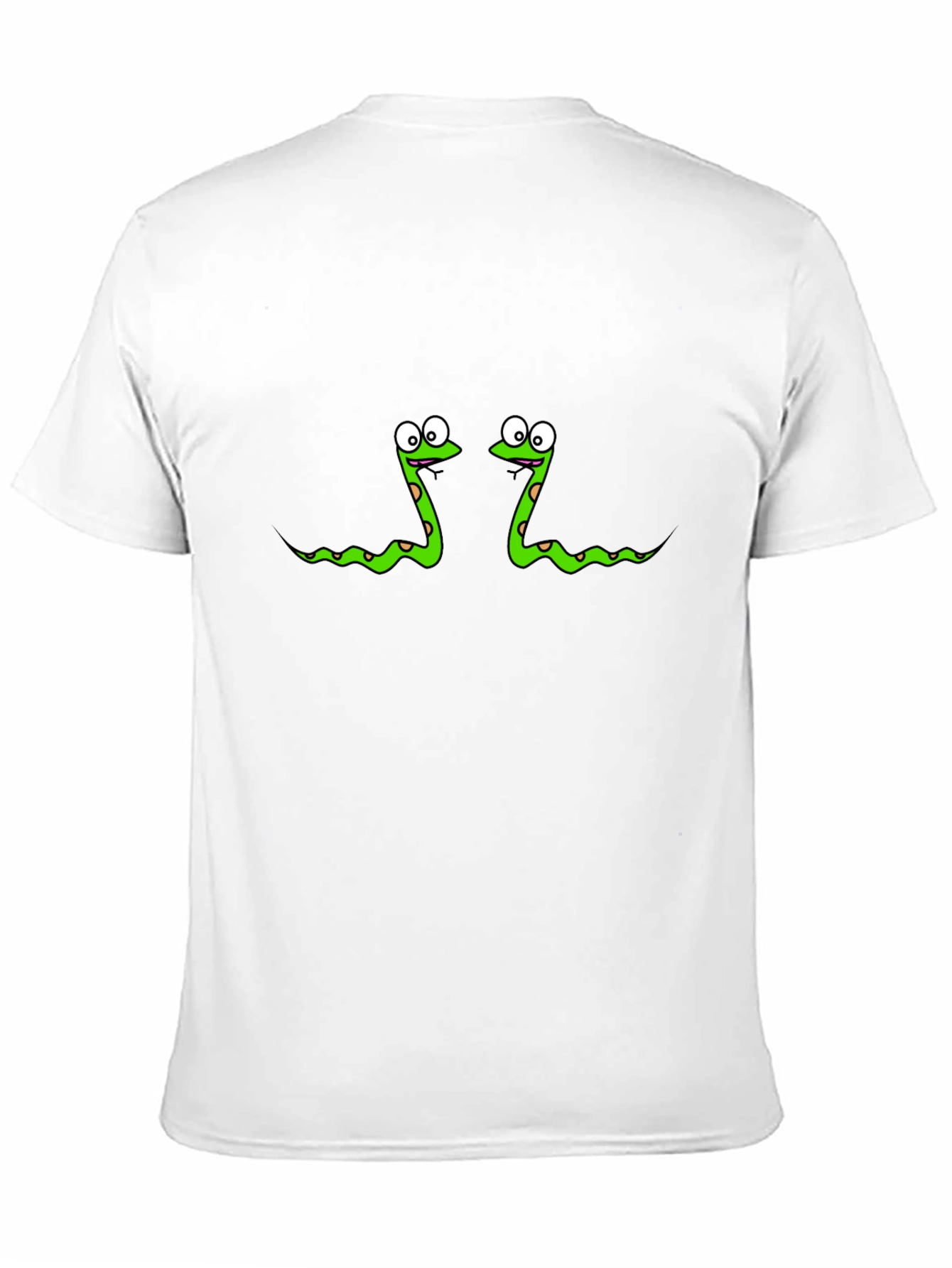 Funny Snake Print Black T-Shirt
