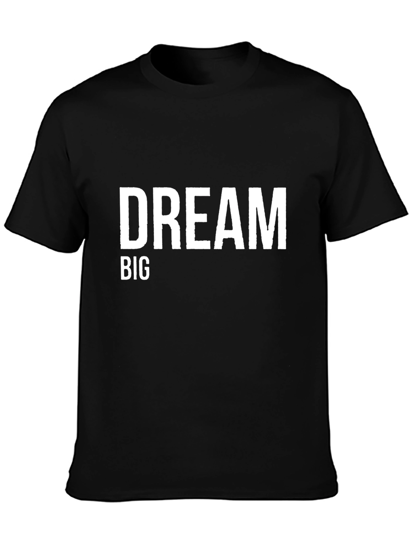 Dream Big Graphic Black T-Shirt