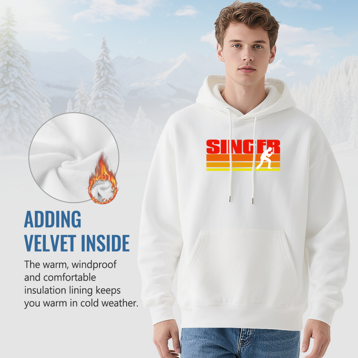 Unisex Graphic Hoodie - Vintage Style